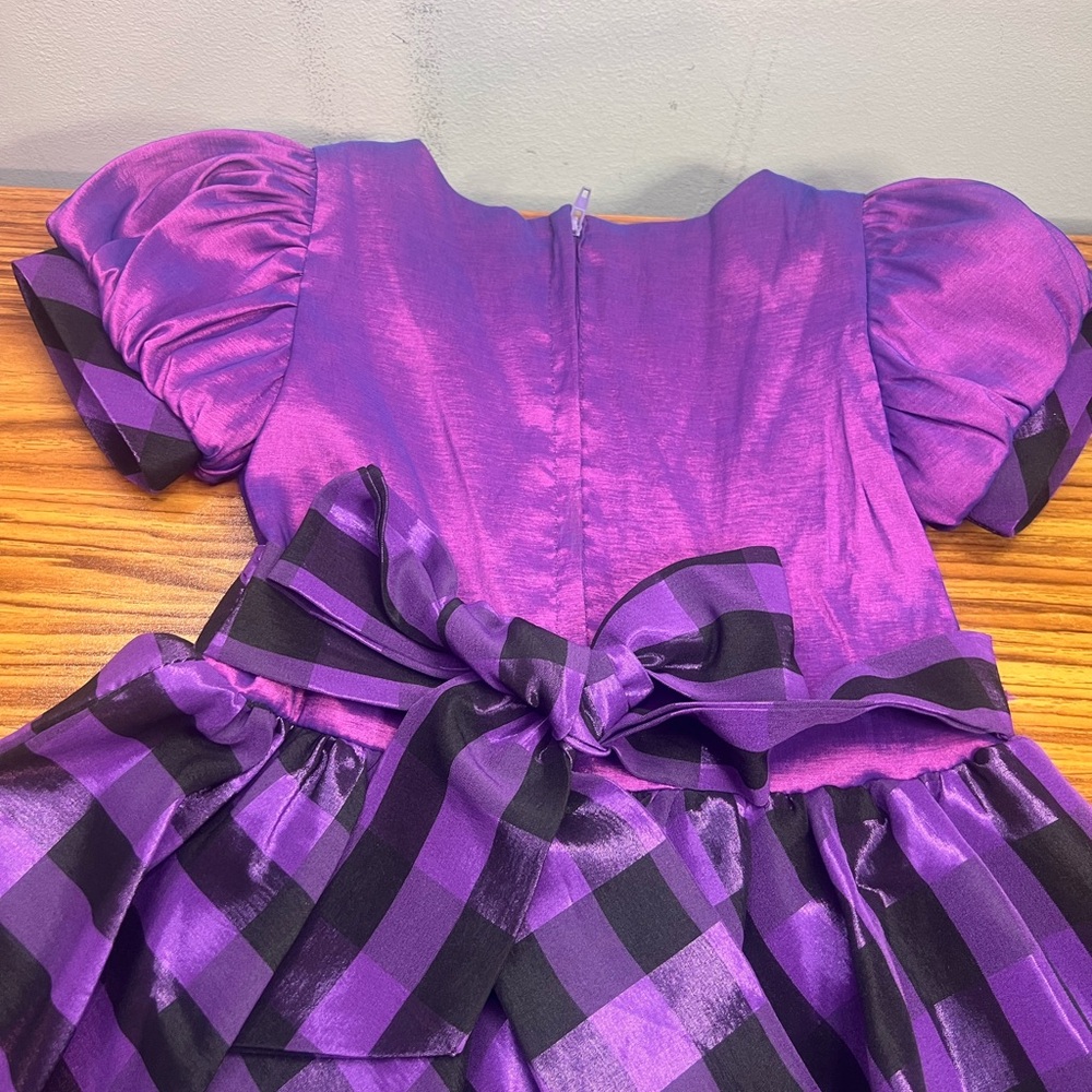 Elegant Kids Formal Dress in Purple and Black - Picture 4 of 9